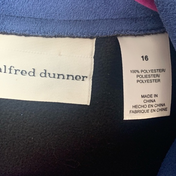 💙💙ALFRED DUNNER ZIPPERED JACKET (14) 💙💙 - Picture 6 of 7